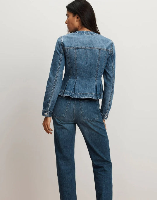 Veronica Beard Zahara Peplum Jacket in Time Warp available from